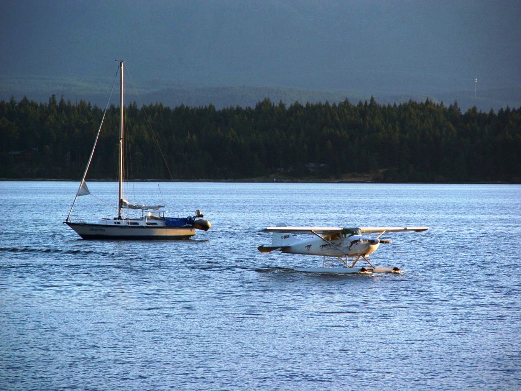 Boat and plane